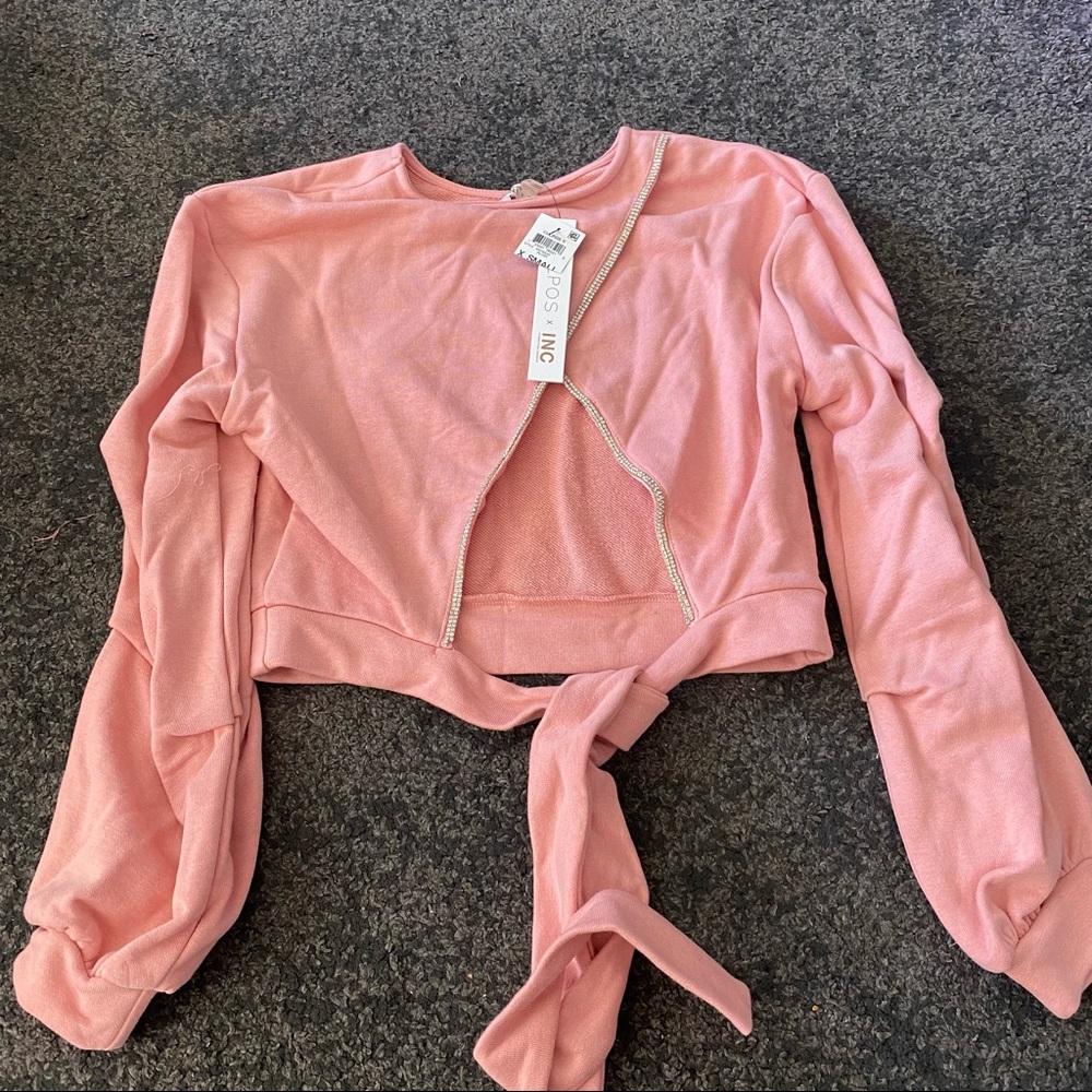 culpos x inc back tie embelished sweater Sep sale - Picture 5 of 9